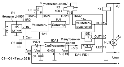 Типовая схема включения детектора PID1