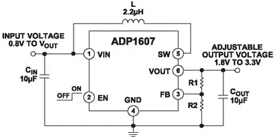 Схема включения ИМС ADP1607