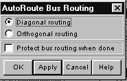 Меню команды Autoroute / Pre Route/ Bus Routing
