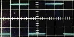 Осциллограмма сигнала на выходе ОУ DA6.2 (в контрольной точке XT1)