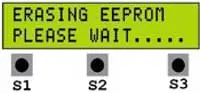 Erasing EEPROM in progress