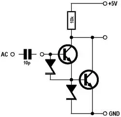 Contact sensor with Darlington transistor
