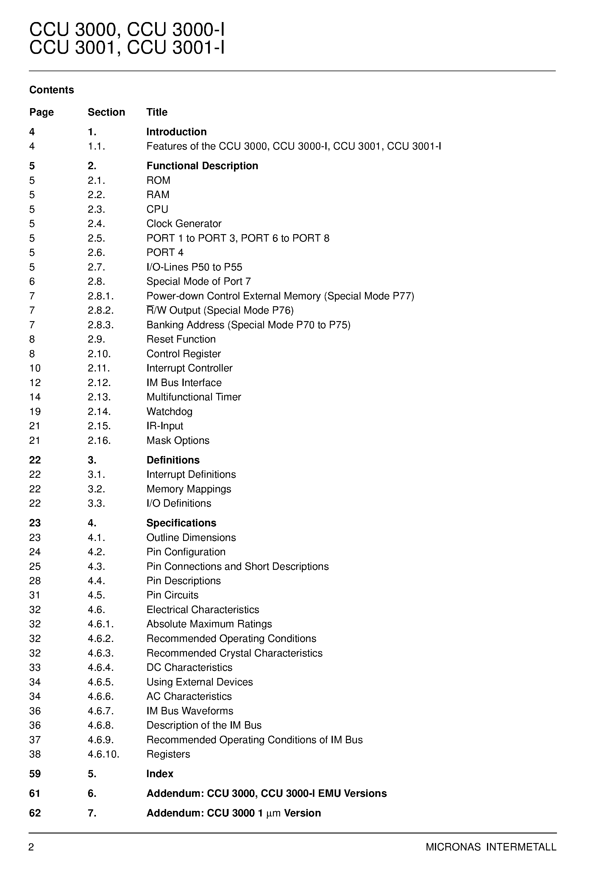Datasheet CCU3001-I - Central Control Unit page 2