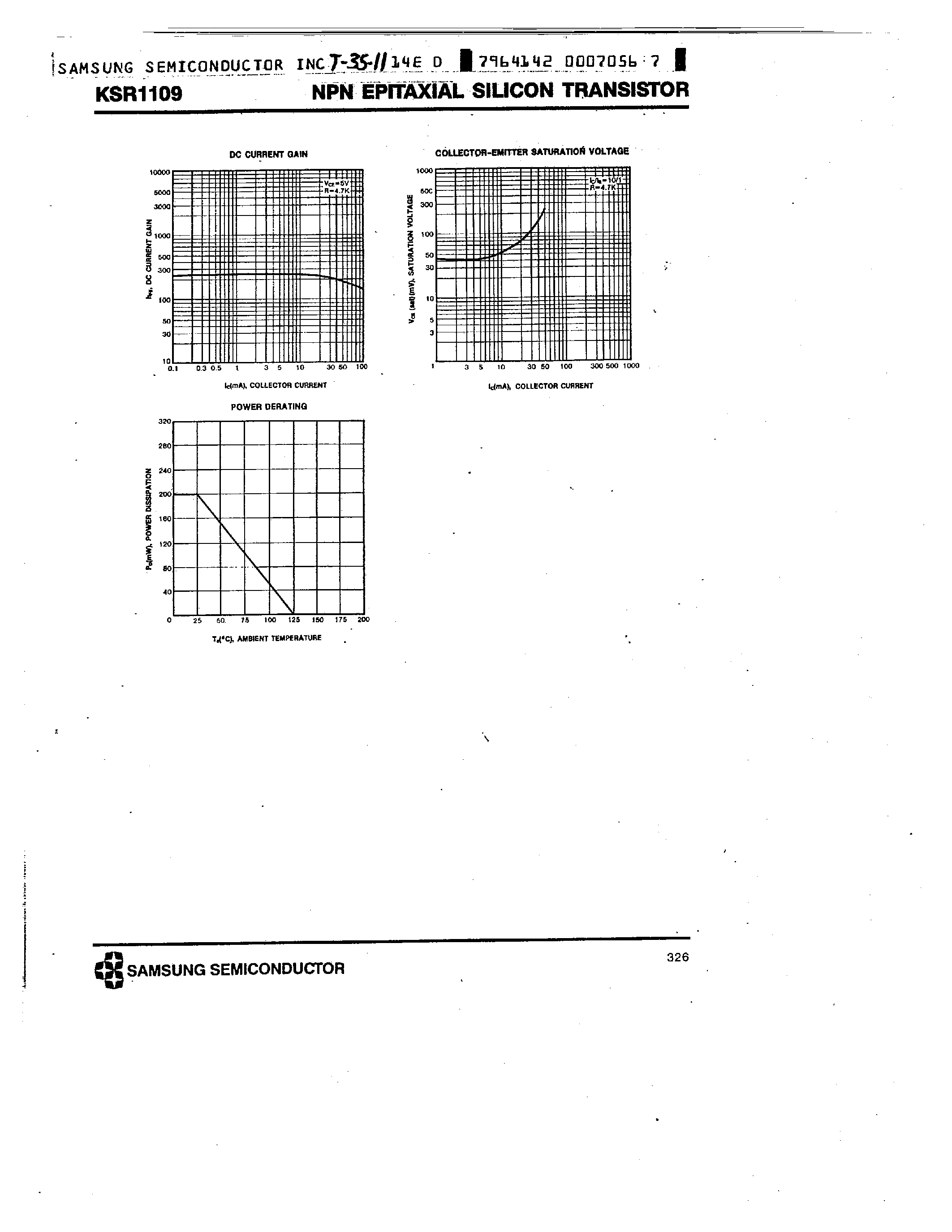 Datasheet KSR1109 - NPN (SWITCHING APPLICATION) page 2