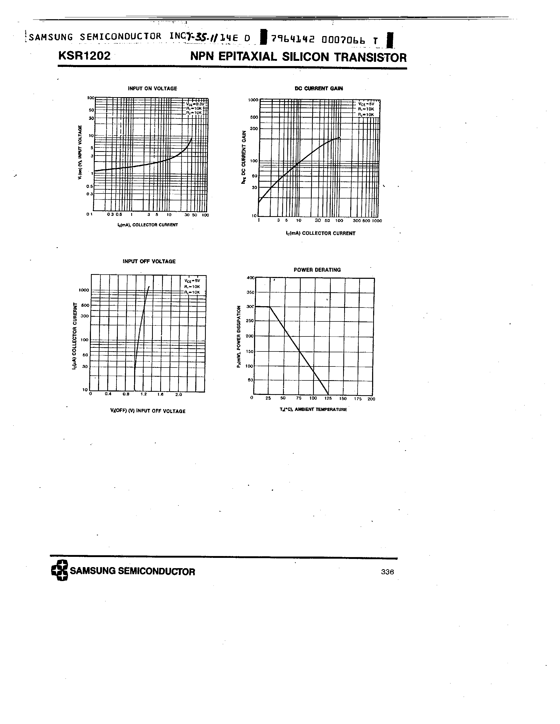 Datasheet KSR1202 - NPN (SWITCHING APPLICATION) page 2
