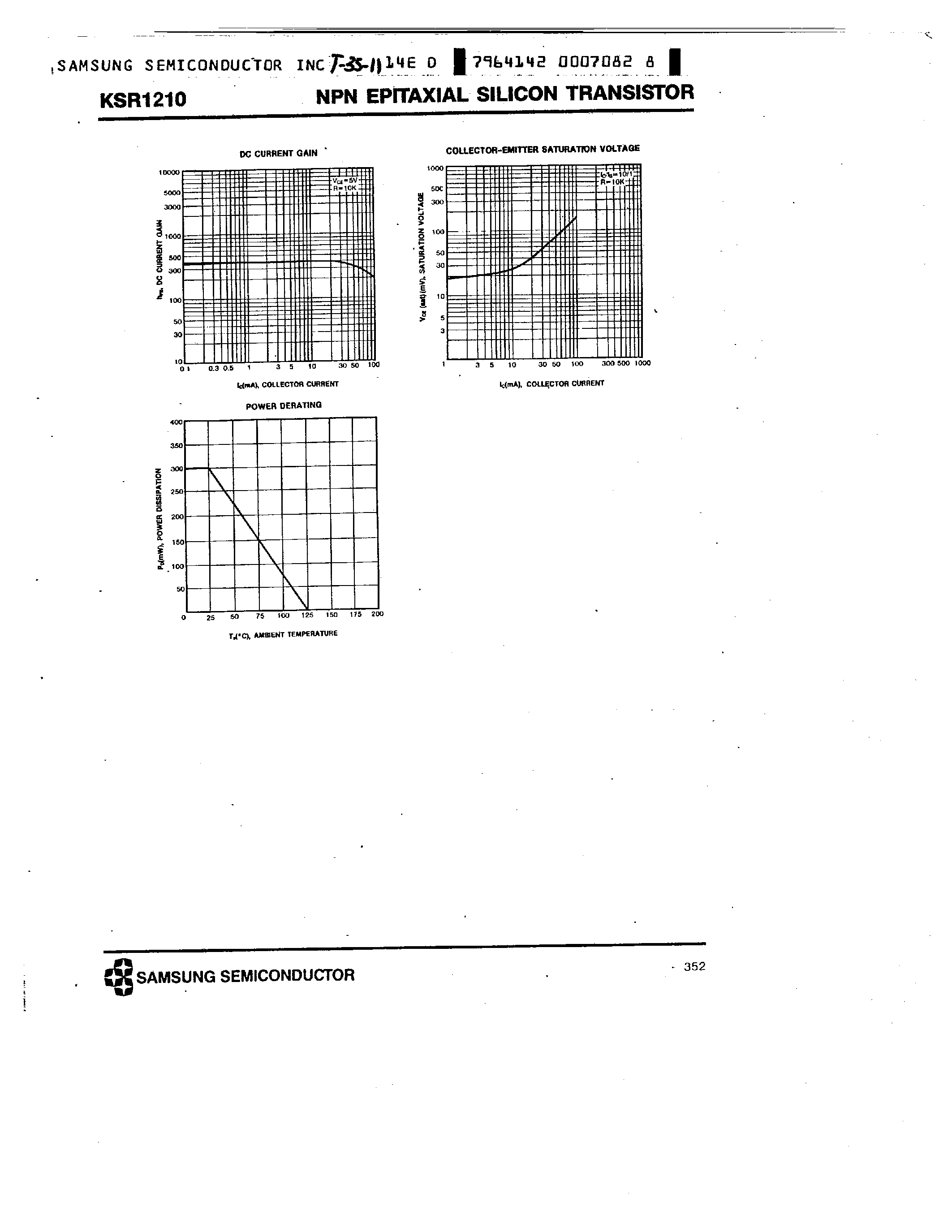 Datasheet KSR1210 - NPN (SWITCHING APPLICATION) page 2