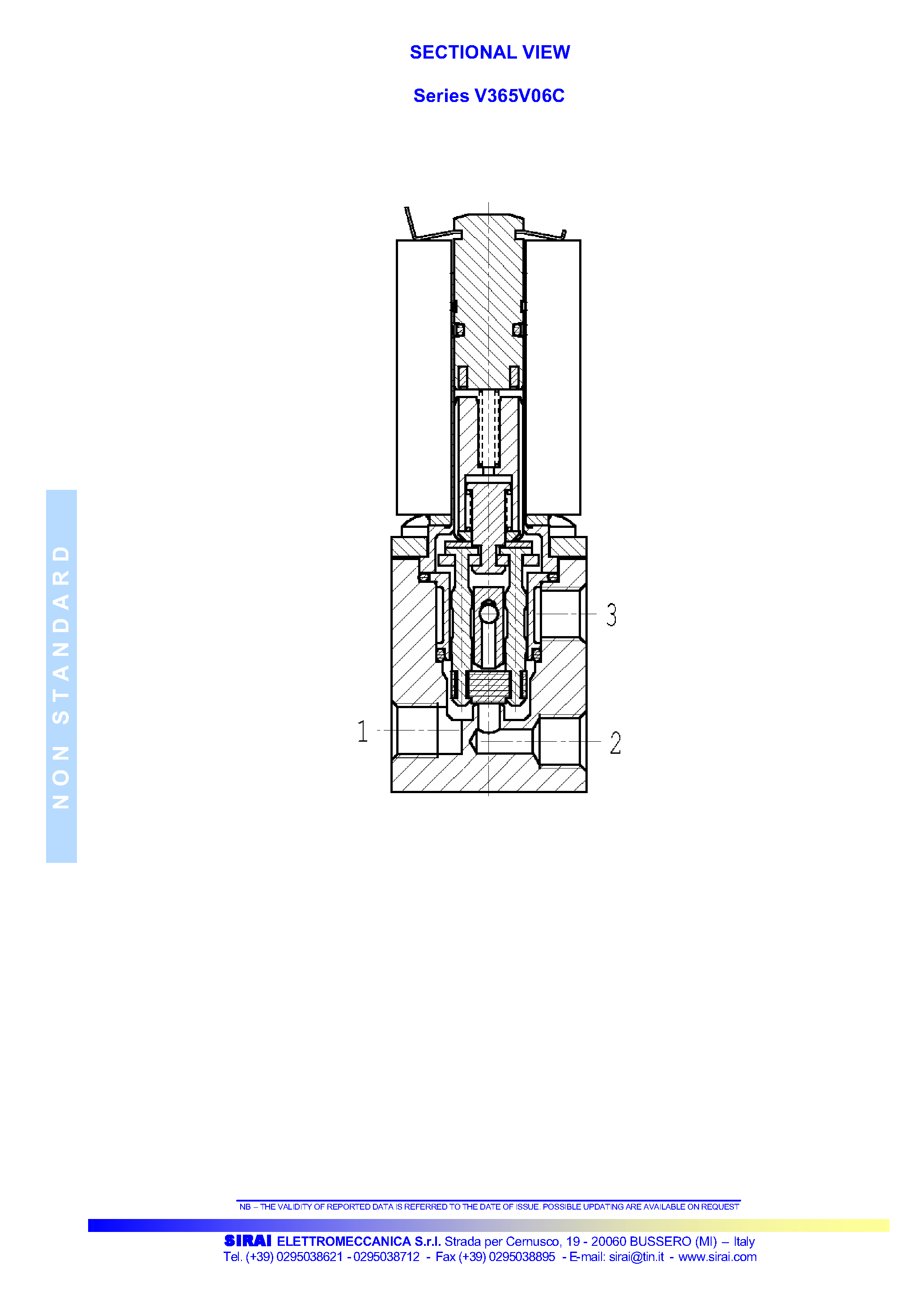Datasheet V365-V06C - 3/2 - MICRO SOLENOID VALVE - Normally closed (N.C.) page 2