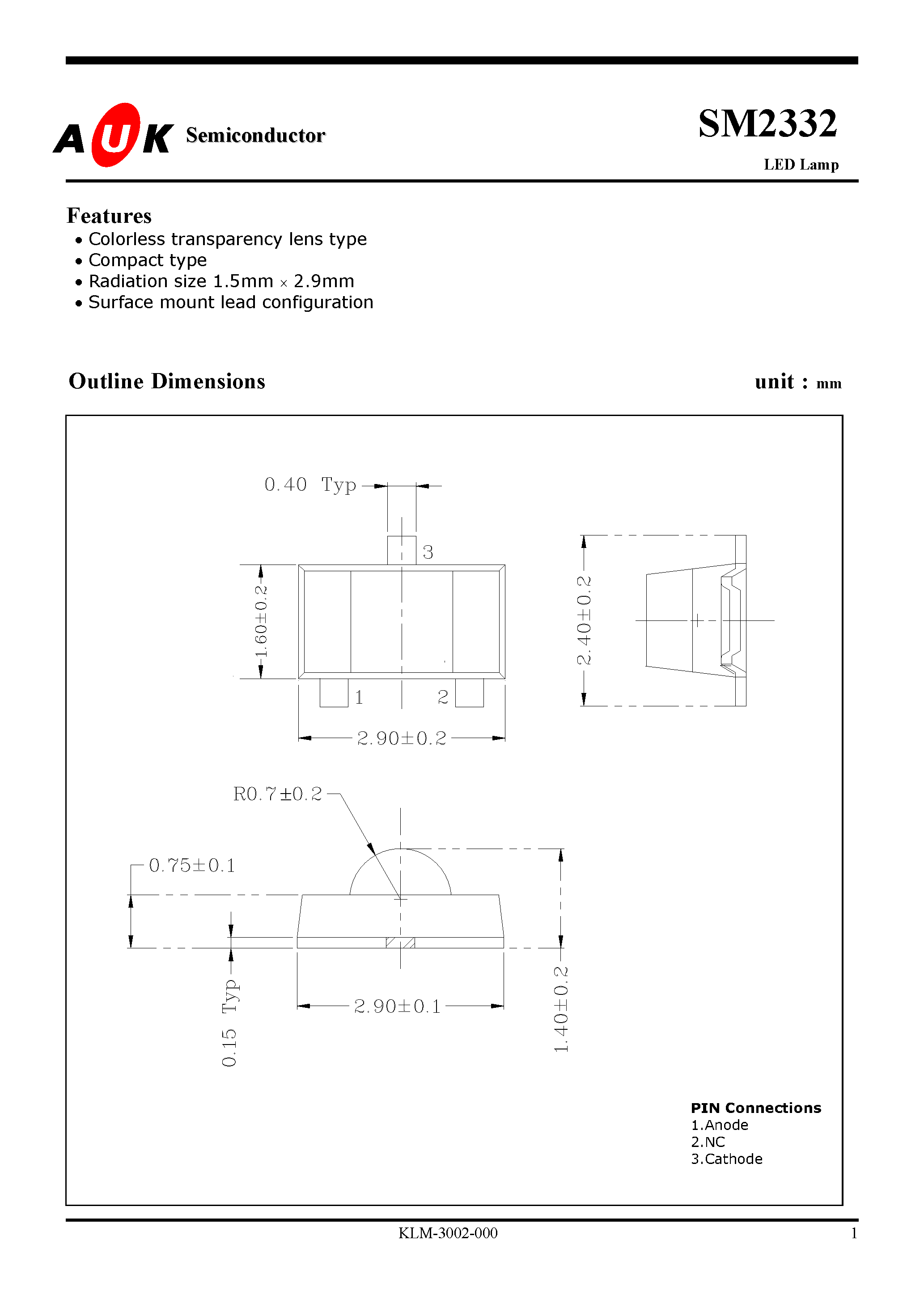 Datasheet SM24 - TVS Diode Array page 1