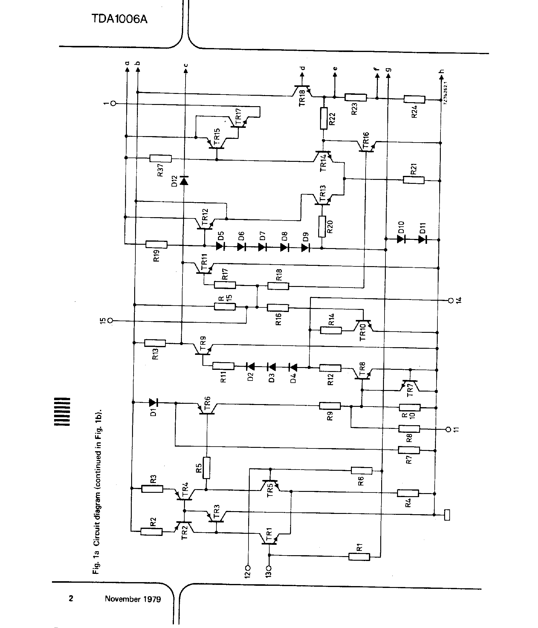 Datasheet TDA1006A - MOTOR REGULATOR WITH AUTOMATIC TAPE END INDICATOR page 2