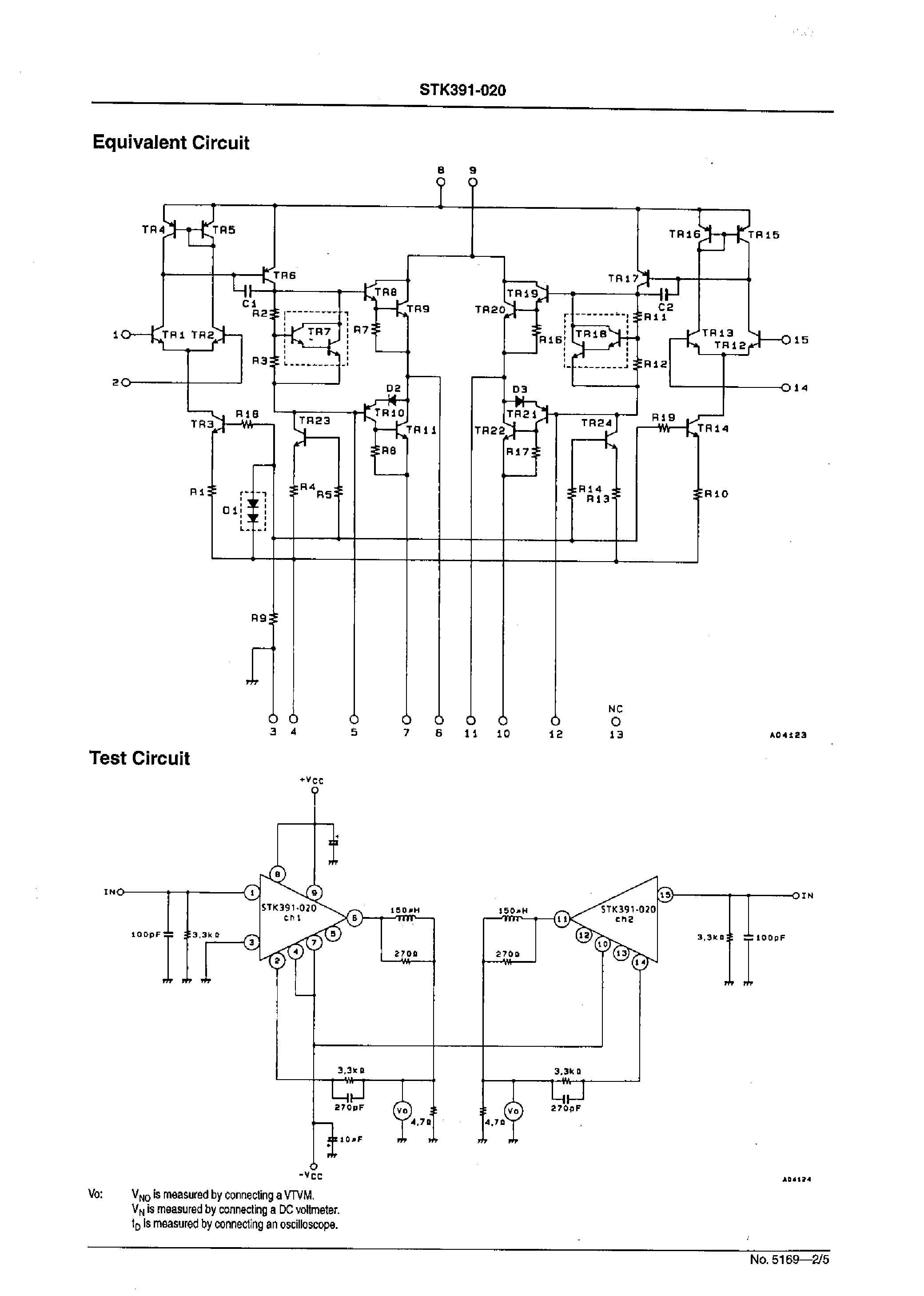 Datasheet STK391-020 - 2-Channel Convergence Correction Circuit(Ic max=6A) page 2