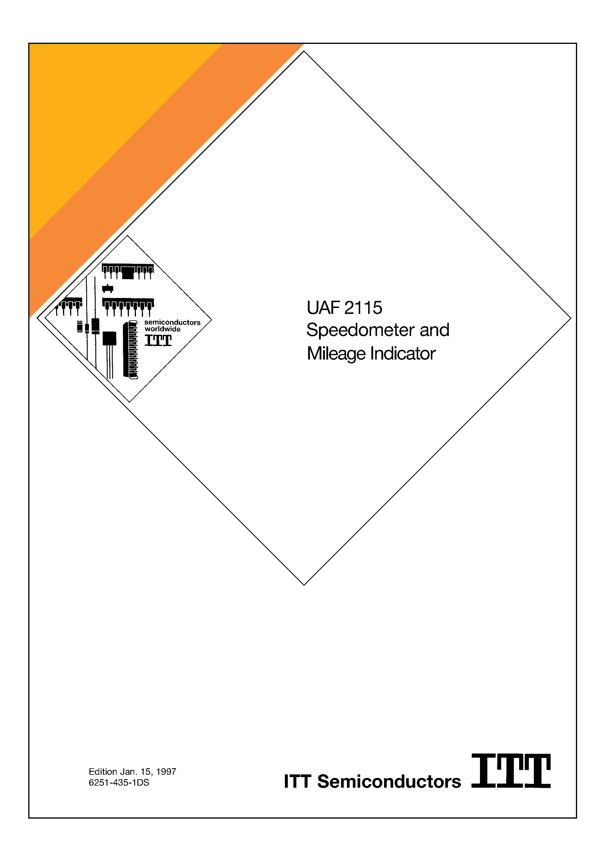 Datasheet UAF2115 - Speedometer and Mileage Indicator page 1