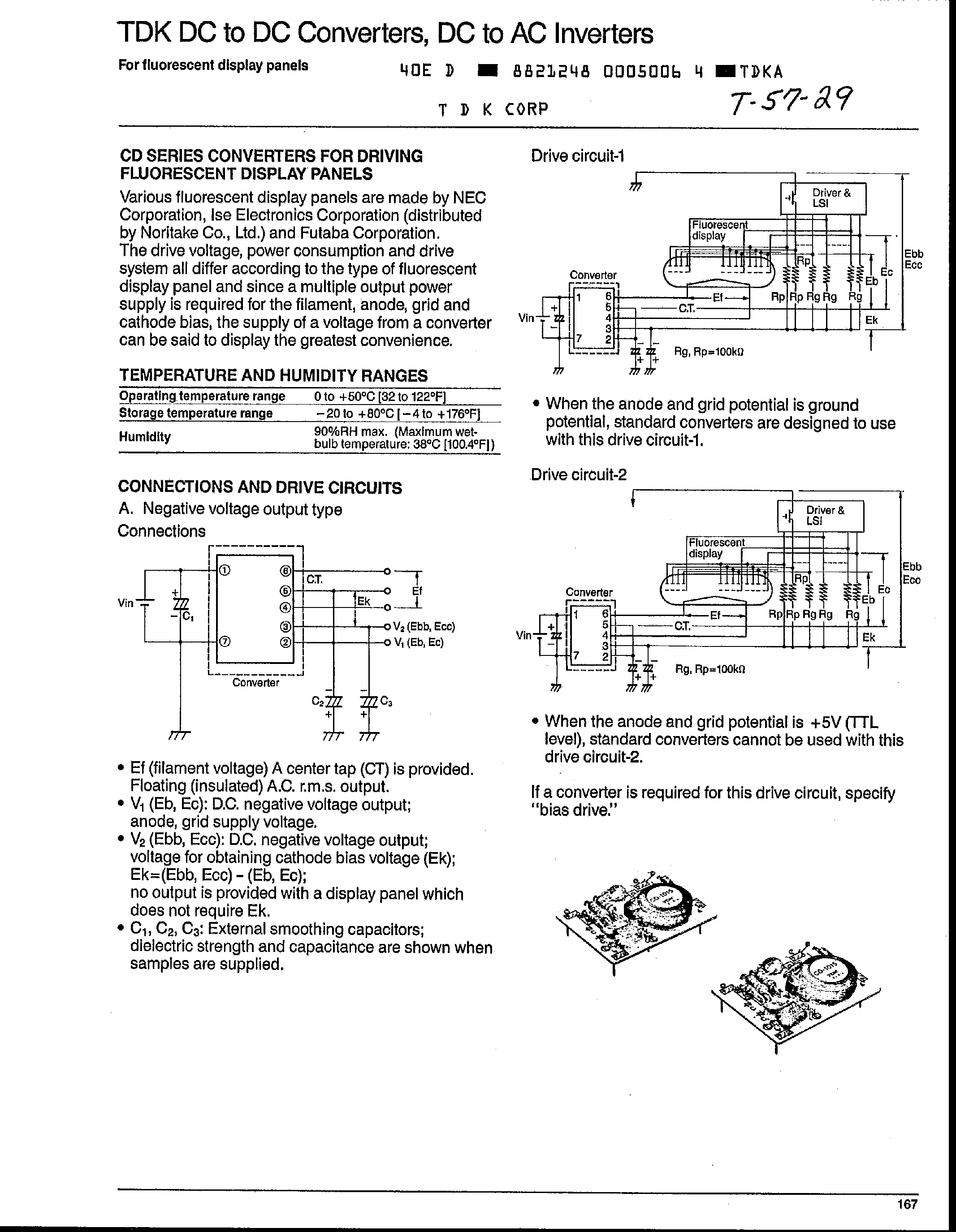 Datasheet CD1863 - DC to DC Converters / DC to AC Inverters page 1