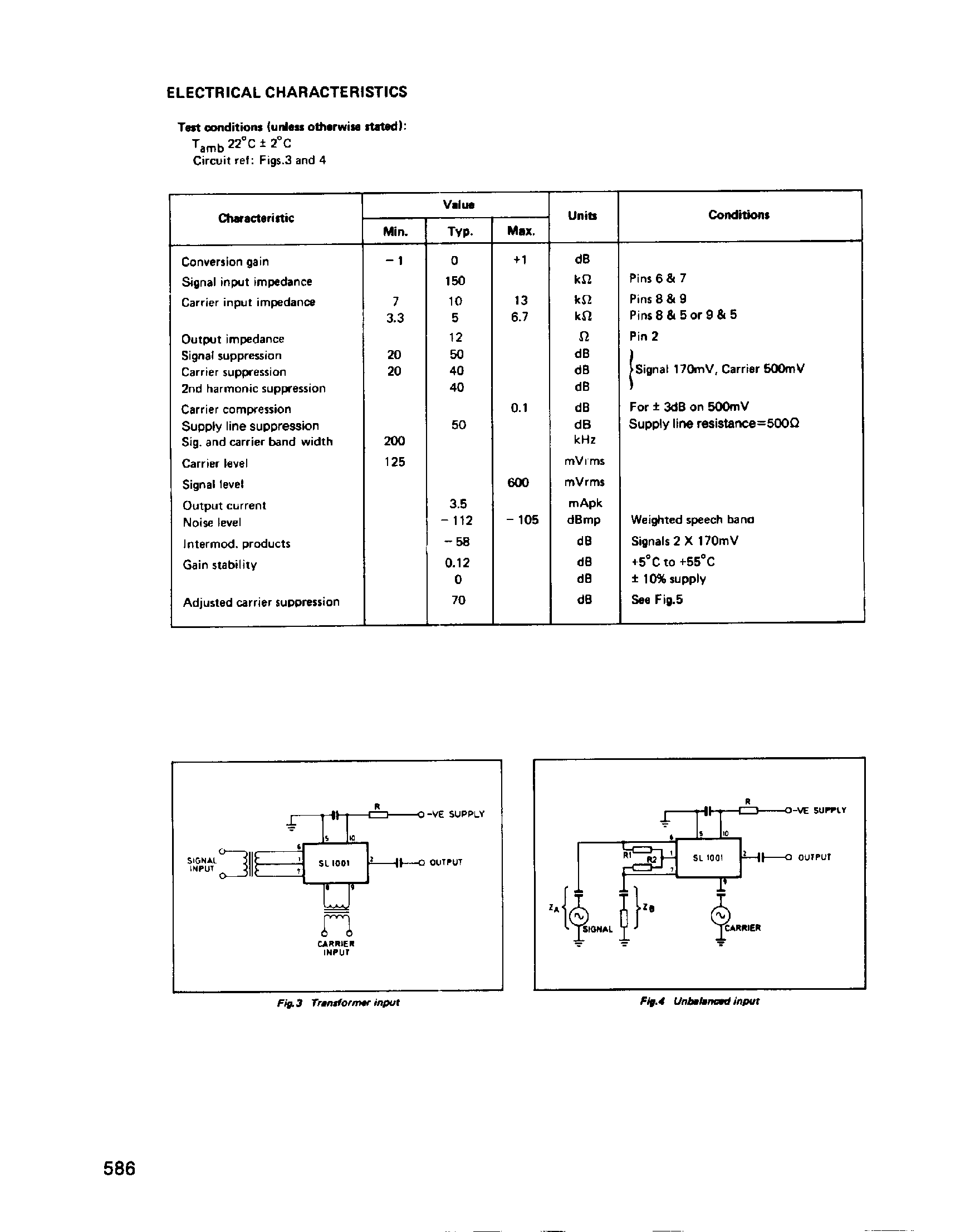 Datasheet SL1001A - Modulator / Demodulator page 2