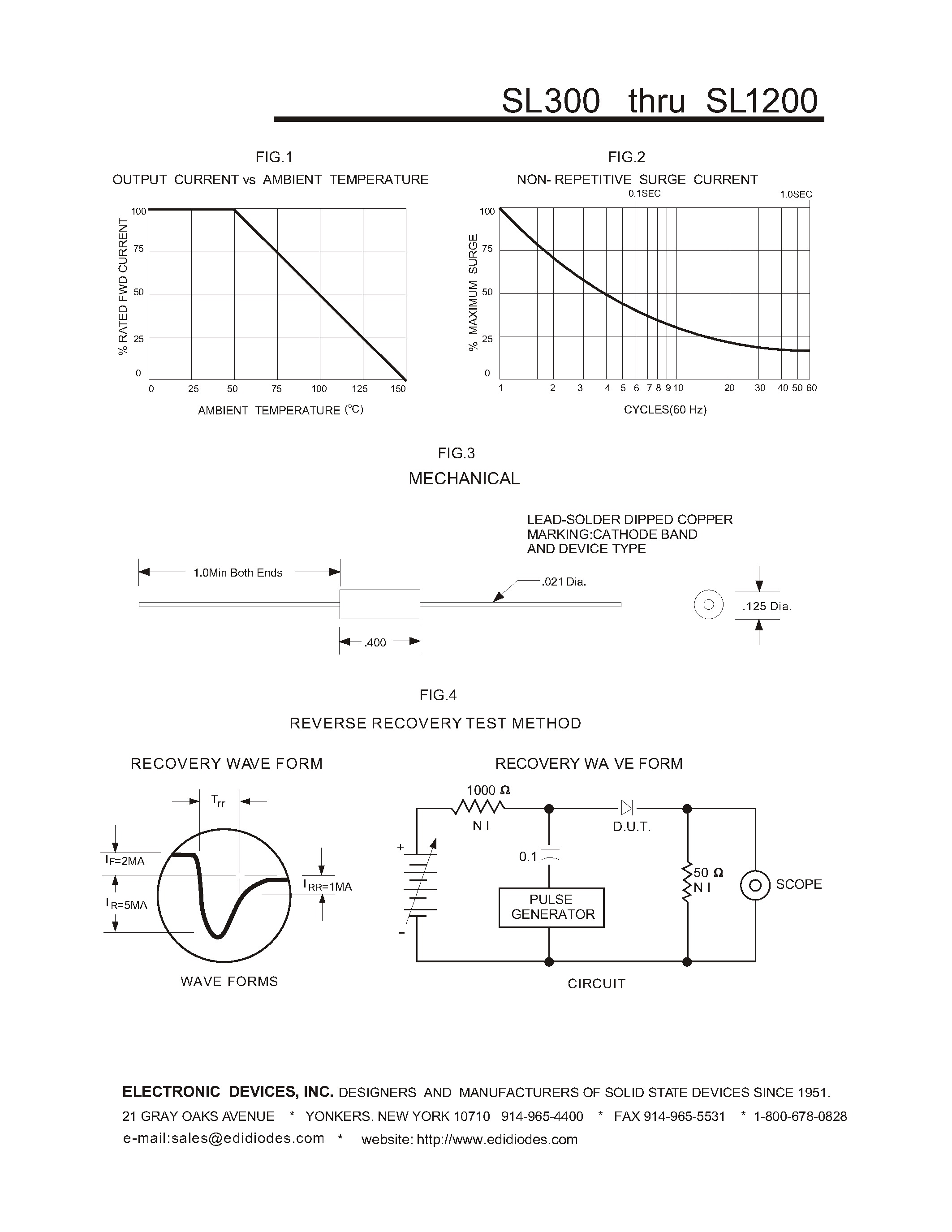 Datasheet SL1000 - Fast Recovery / Diode page 2