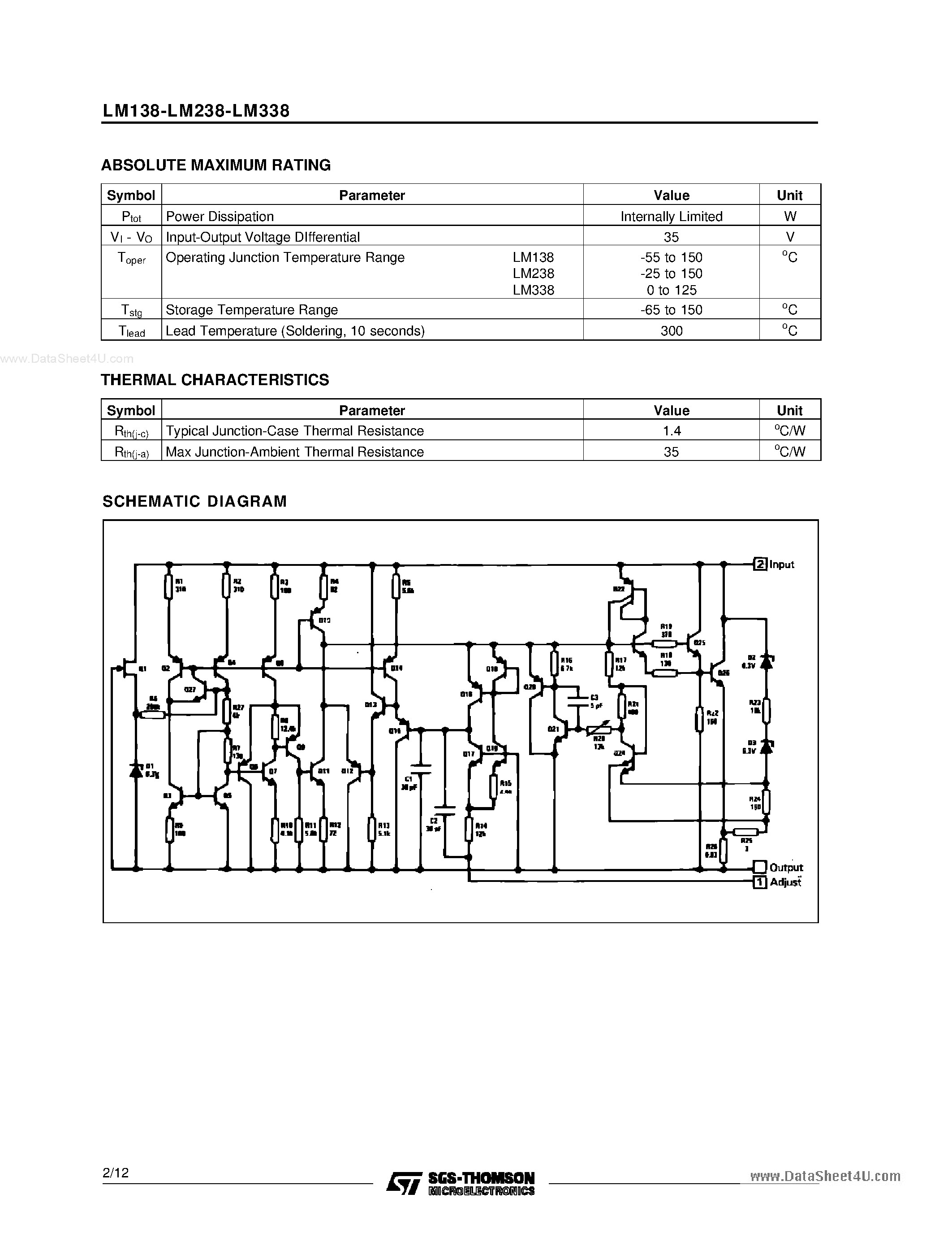 Datasheet LM-338K - Search ---> LM338K page 2