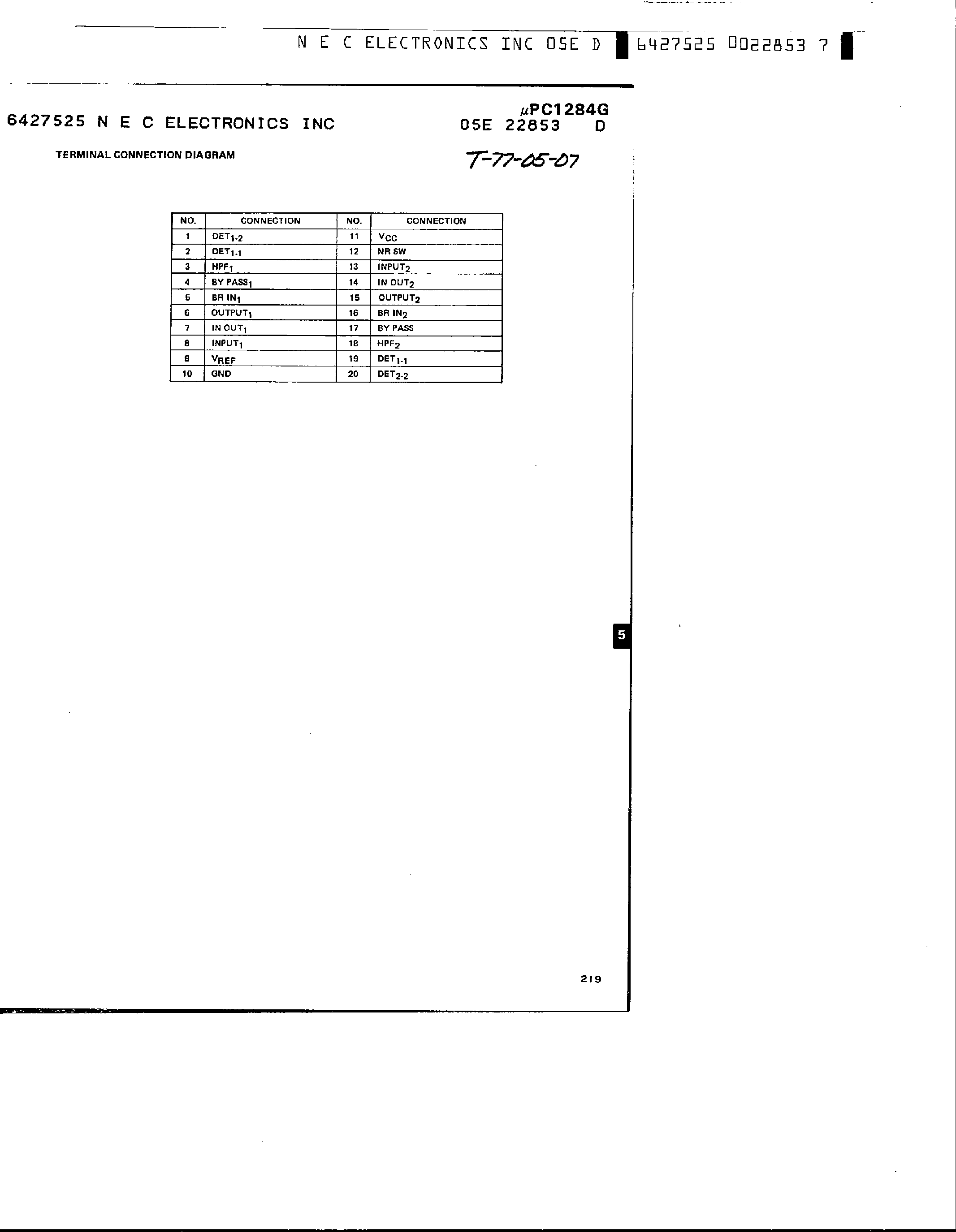 Datasheet UPC1284G - Noise Reduction Circuit - Dobly B page 2