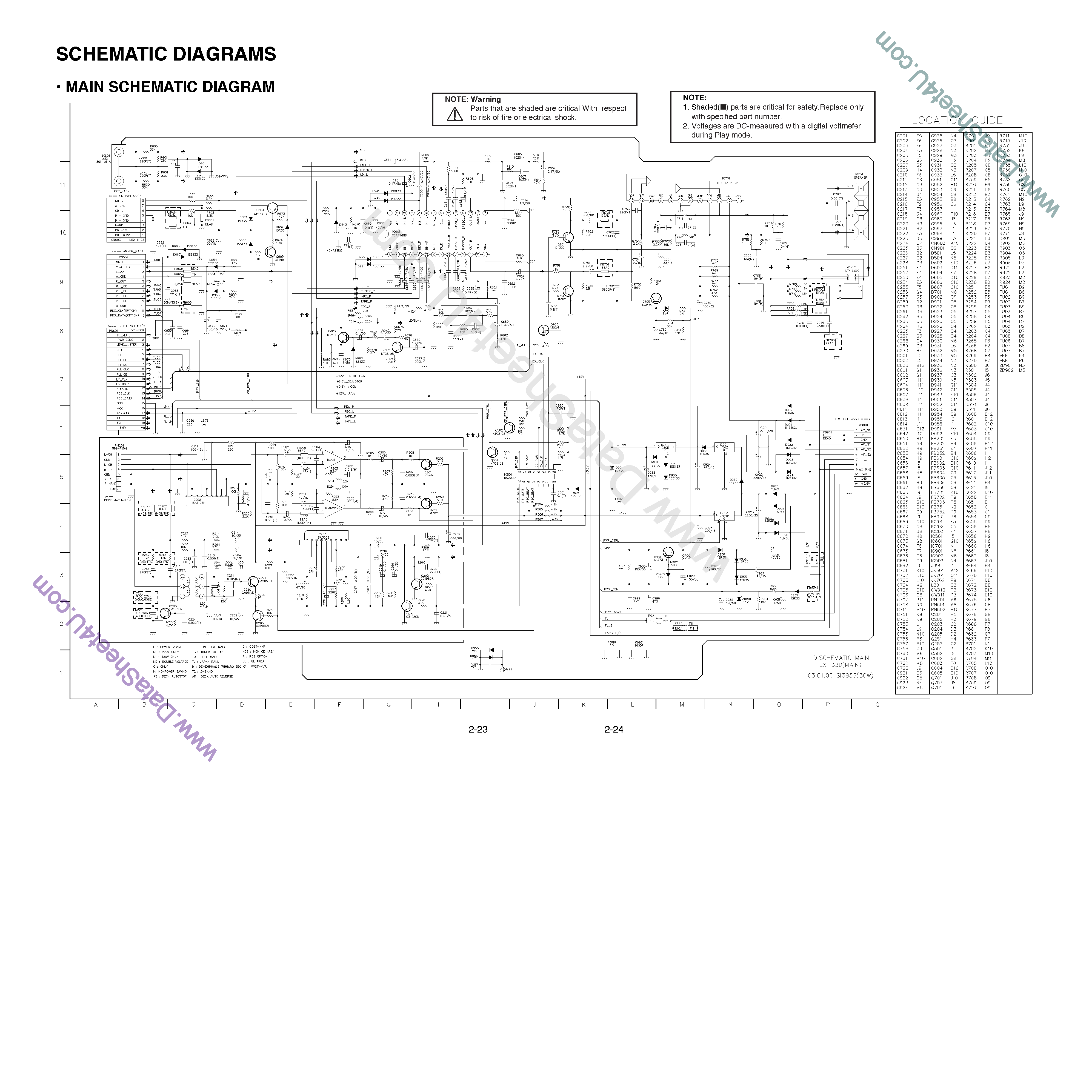 Даташит STK403-030 - Main Schematic Diagram страница 1