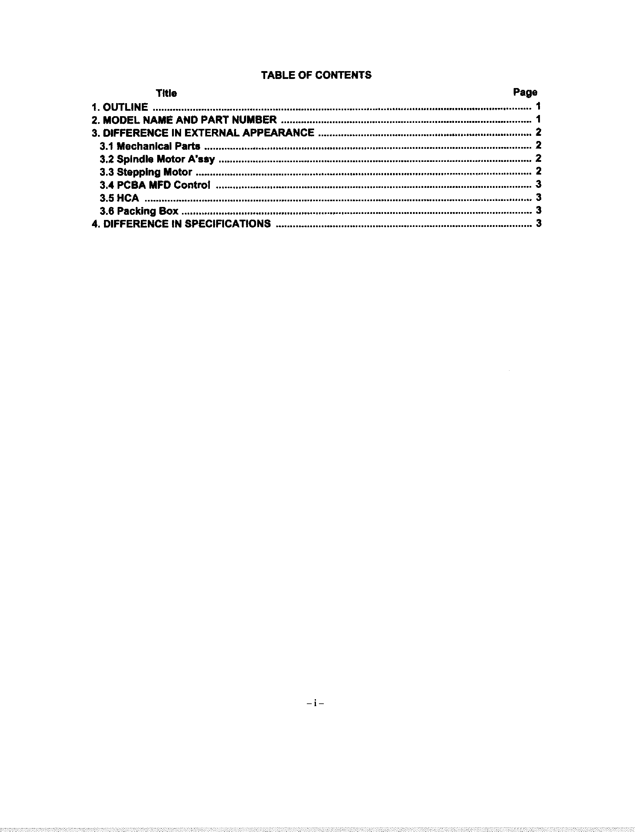 Datasheet FD-235HF-Cxxx - (FD-235HG/HF-Cxxx) Micro Floppy Disk Drive page 2