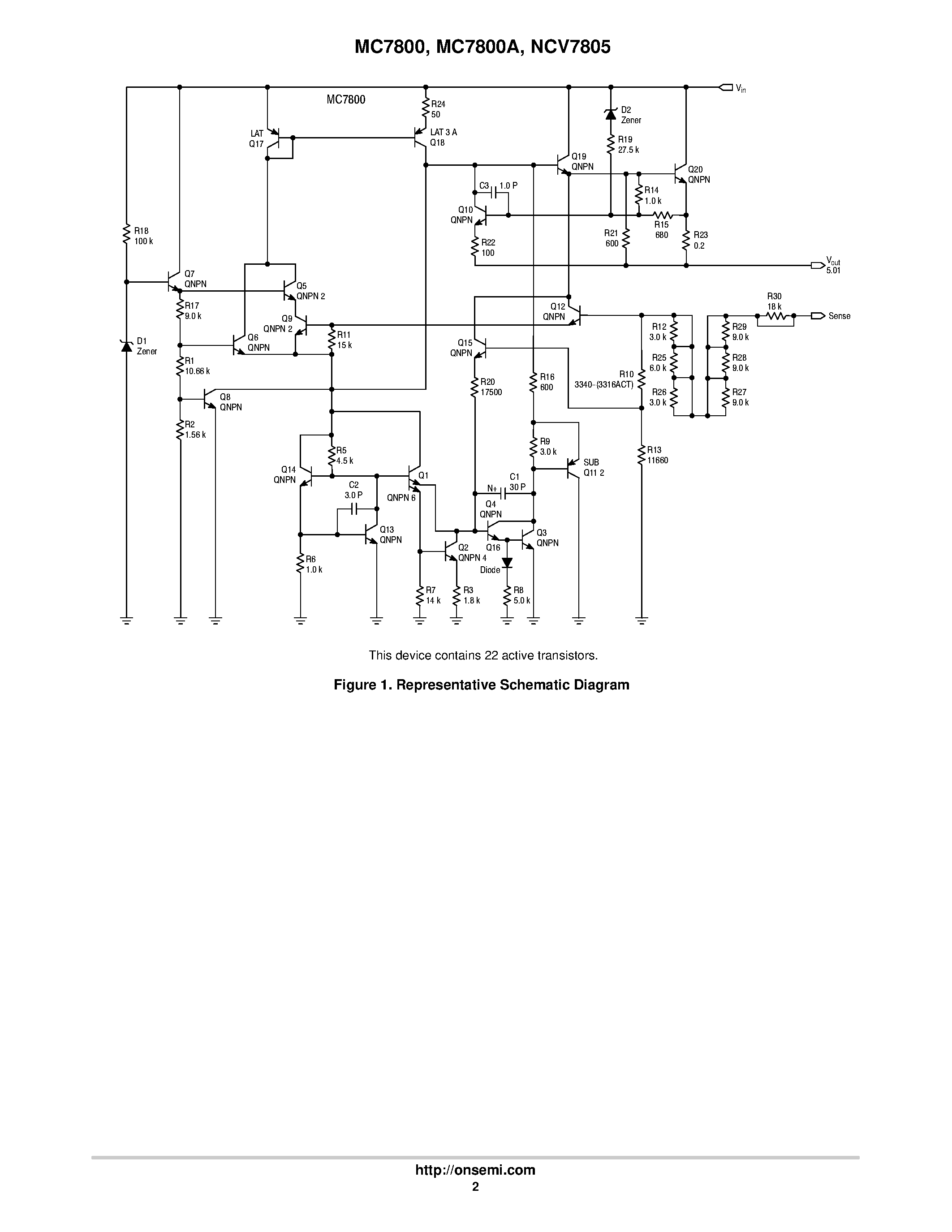 Даташит MC7800 - (MC7800 Series) 1A Positive Voltage Regulator страница 2