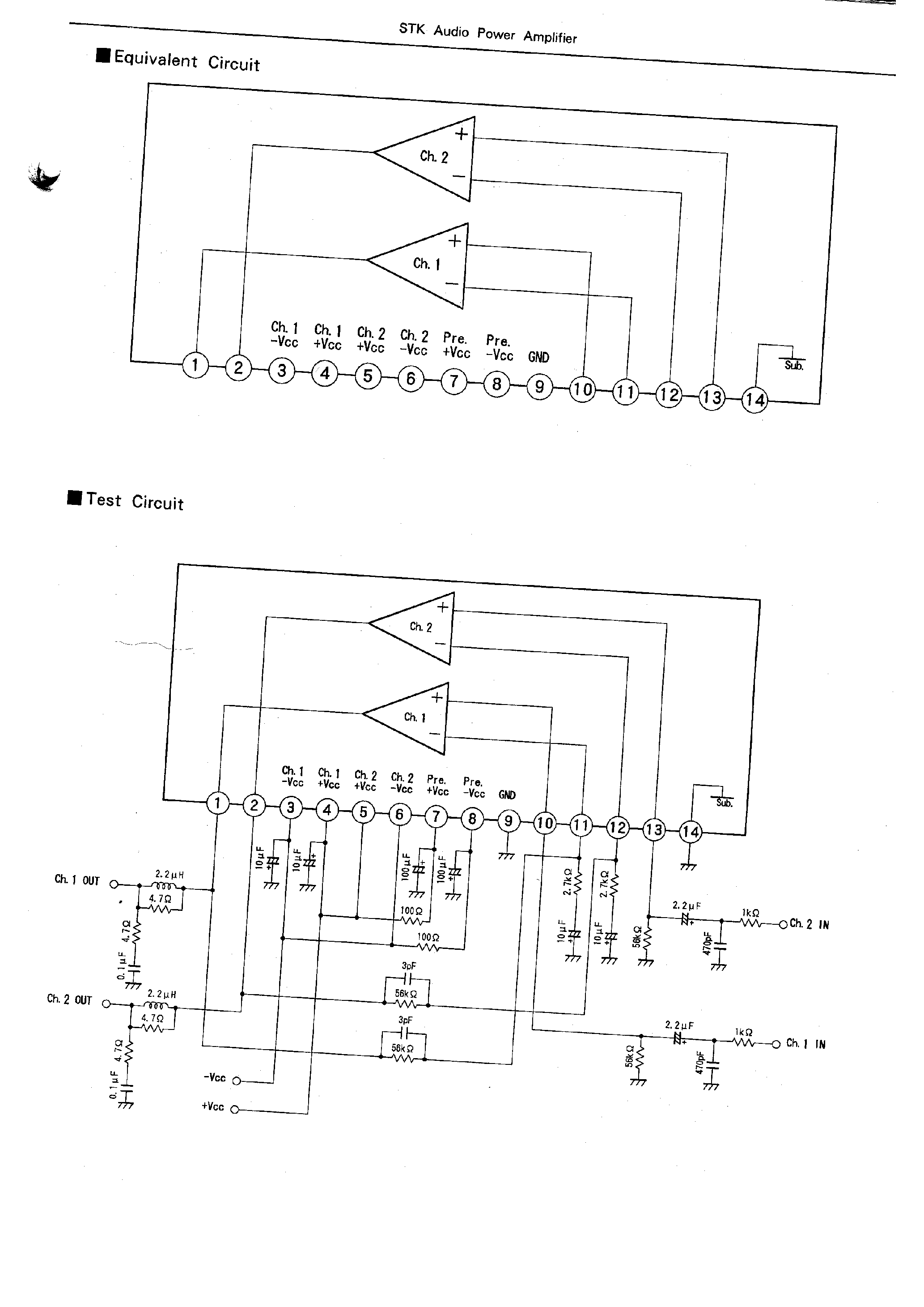 Даташит STK405-010A - (STK405-xxxA) STK Audio Power Amplifier страница 2