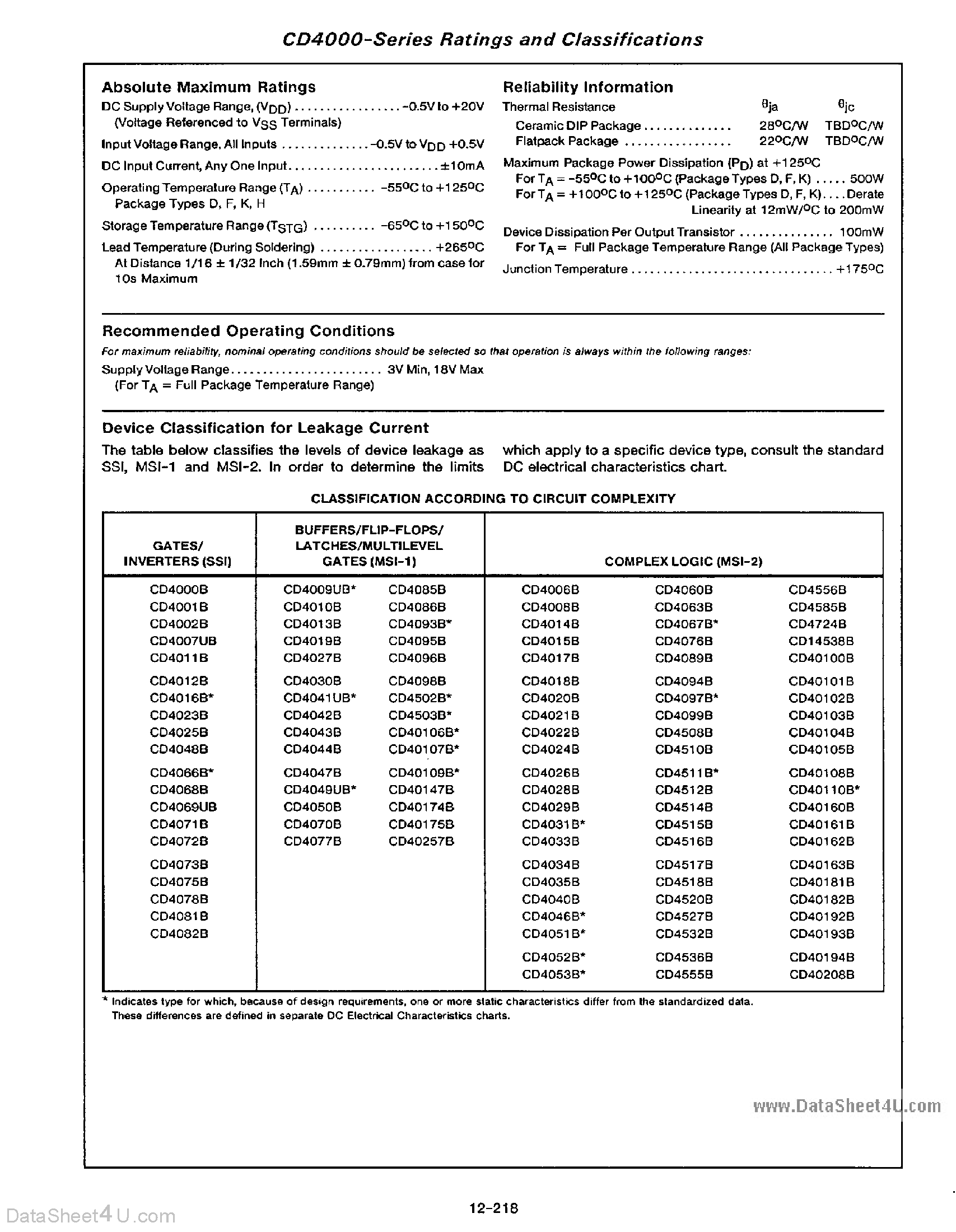 Datasheet CD4060BE - CD4000 Series page 1