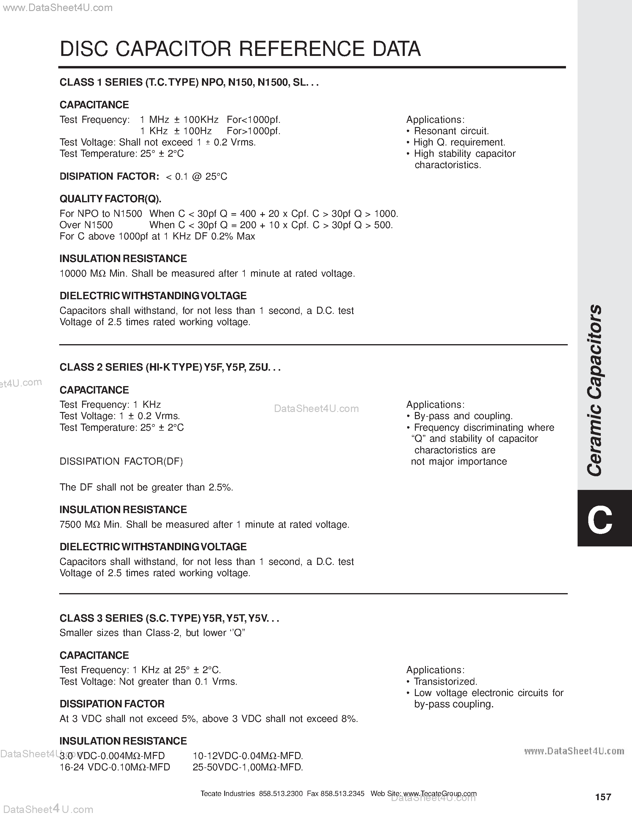Datasheet CD1-1K0 - CERAMIC CAPACITORS page 2