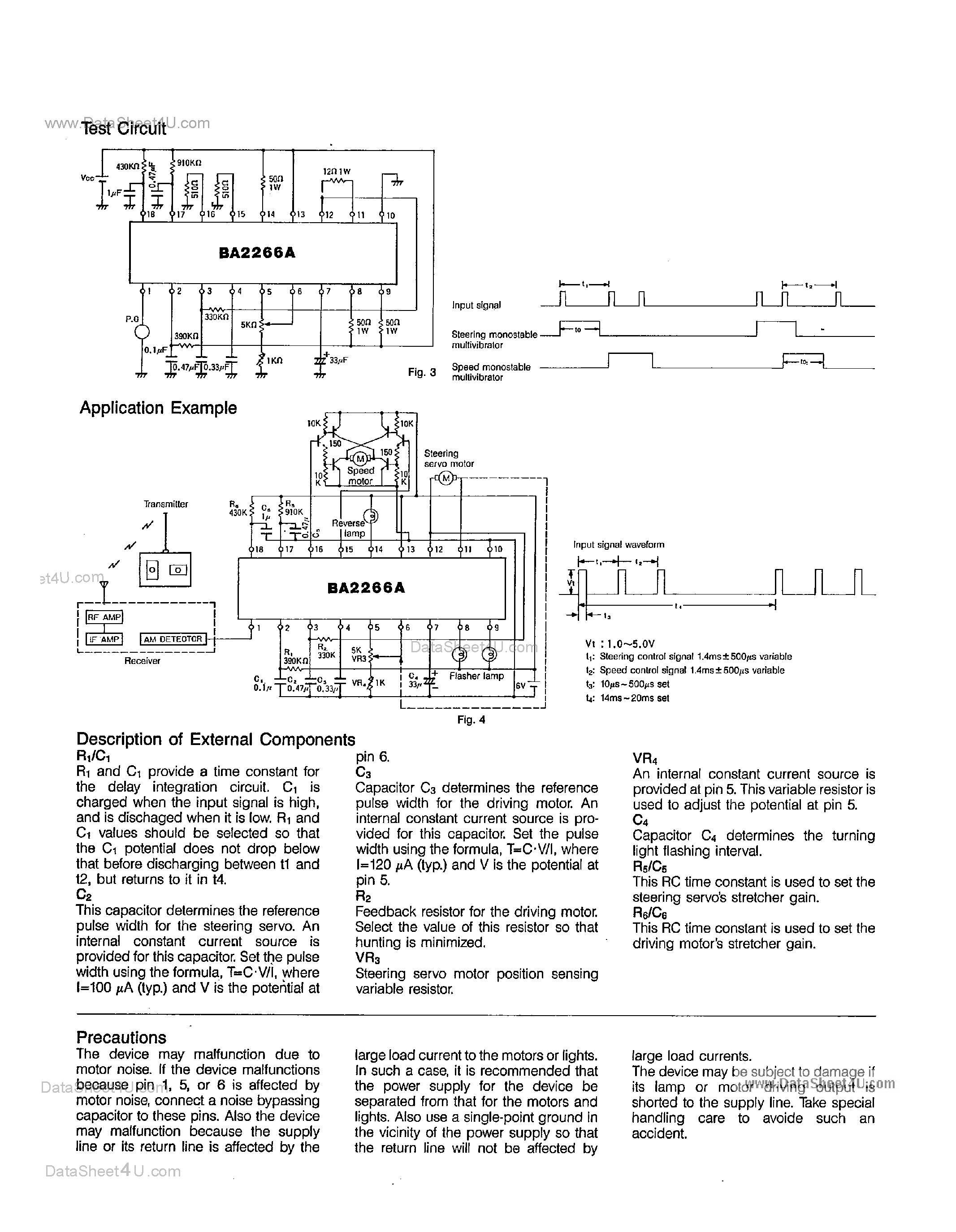Datasheet BA2266A - Radio Servo Controller page 2