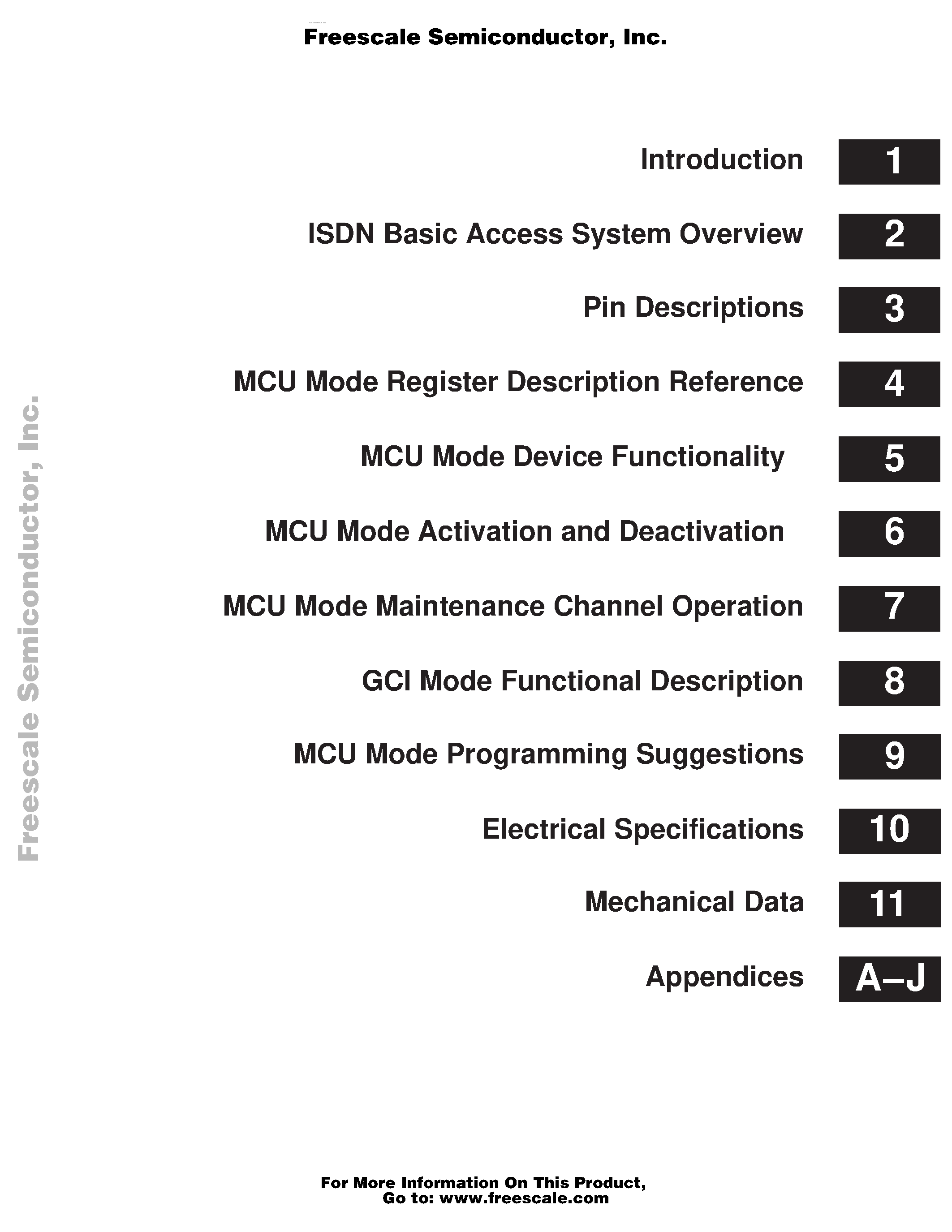 Даташит MC145572 - ISDN U-INTERFACE TRANSCEIVER страница 1