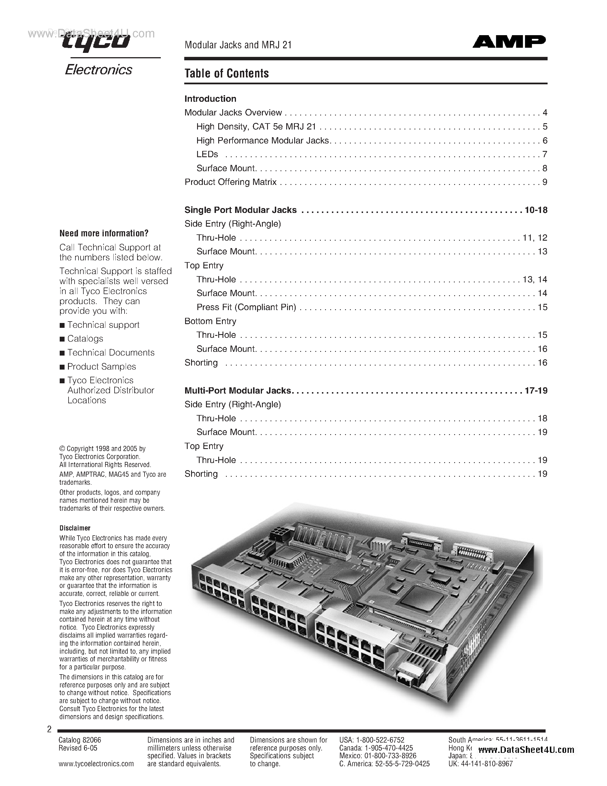 Даташит 5406552-4 - Modular Jacks страница 2