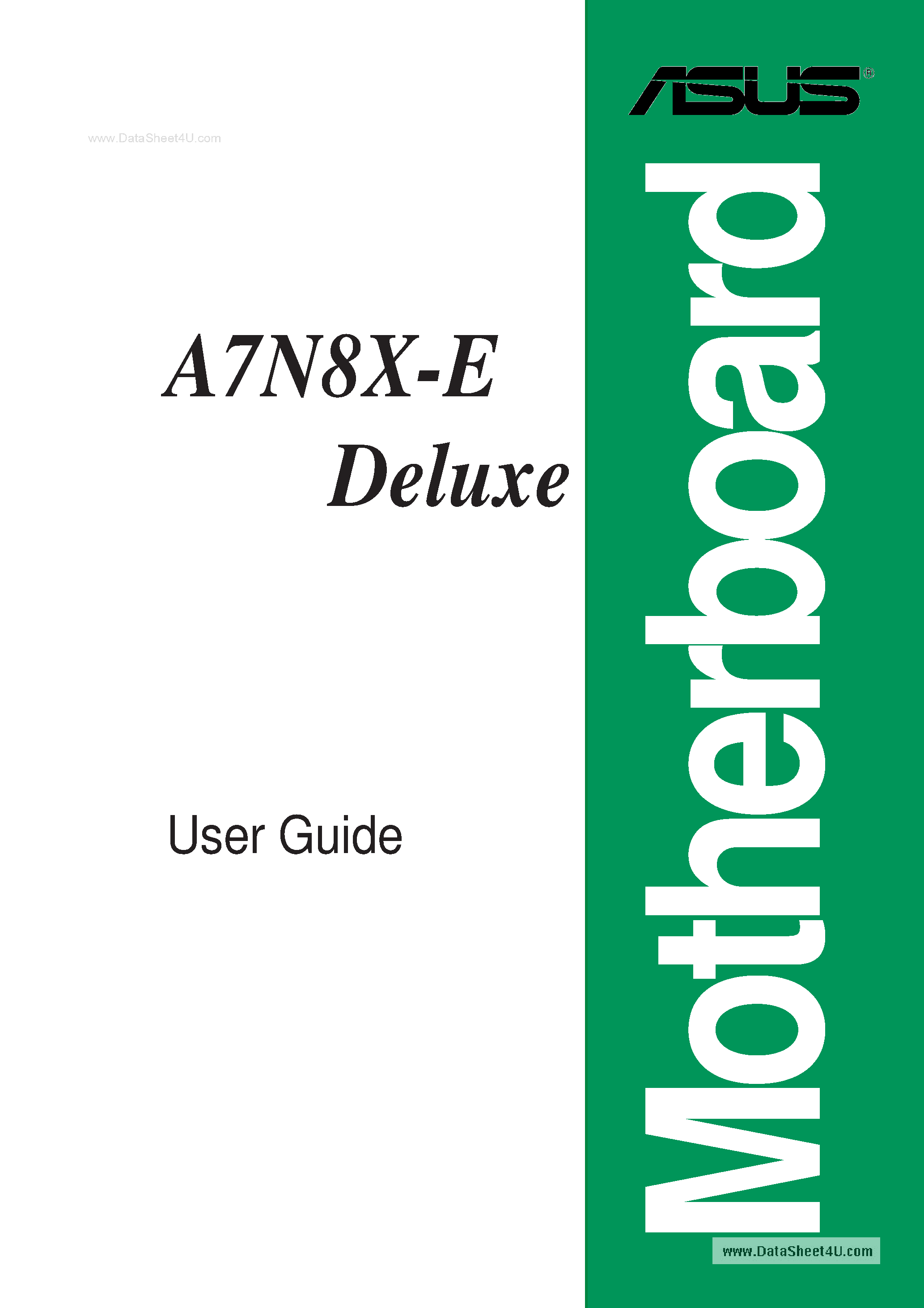 Datasheet A7N8X-E - Mother Board page 1