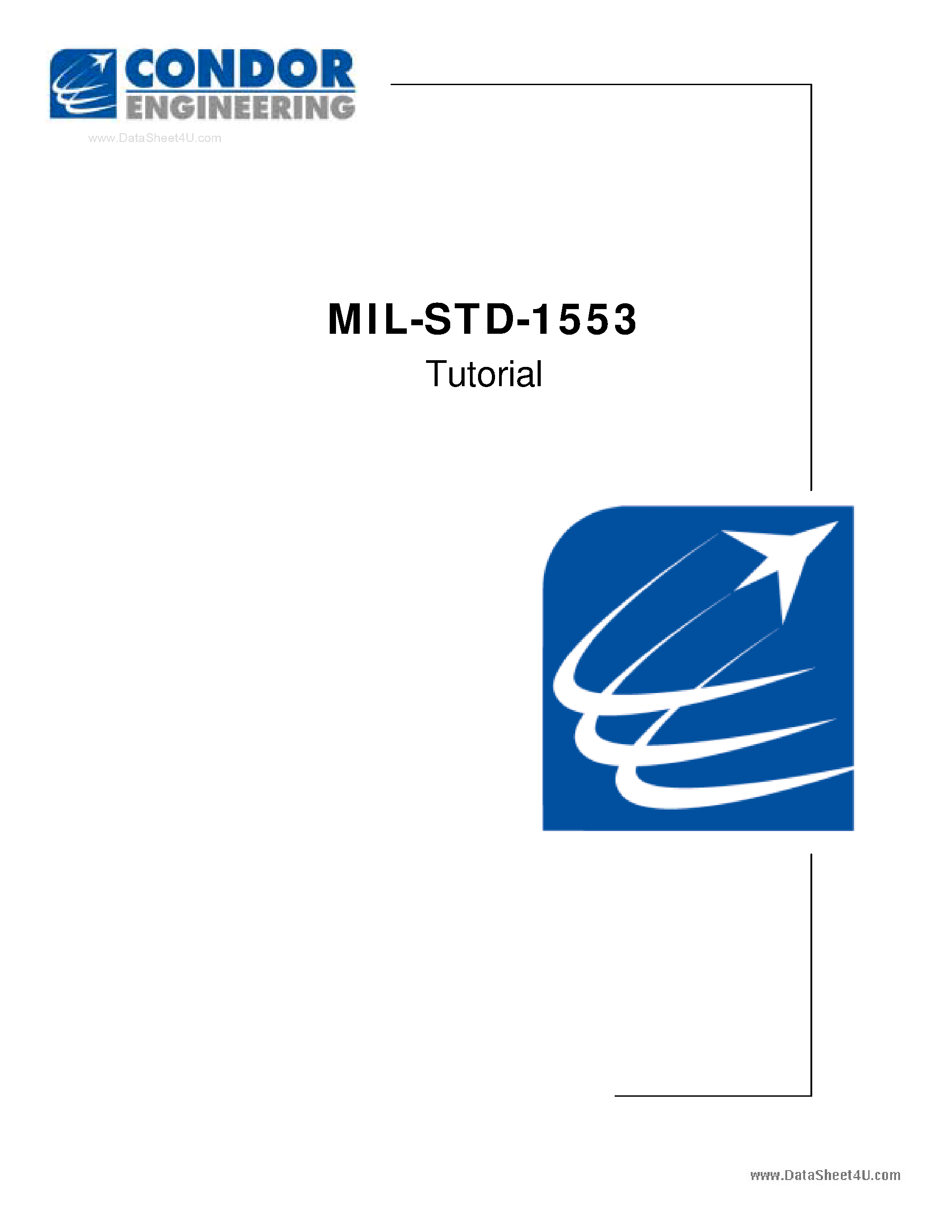 Даташит MIL-STD-1553 - Tutorial страница 1