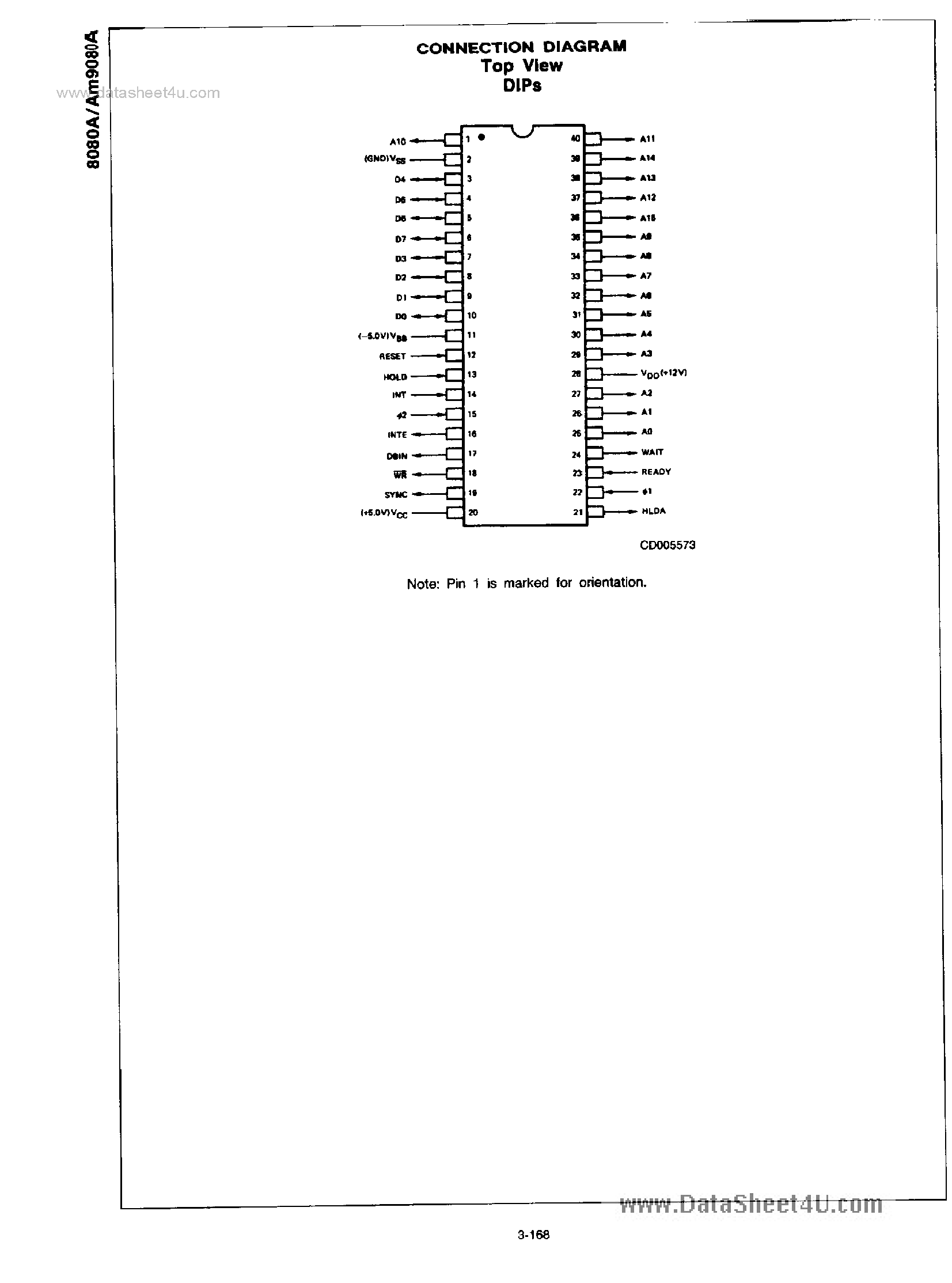 Datasheet AM8080A - 8-Bit Microprocessor page 2