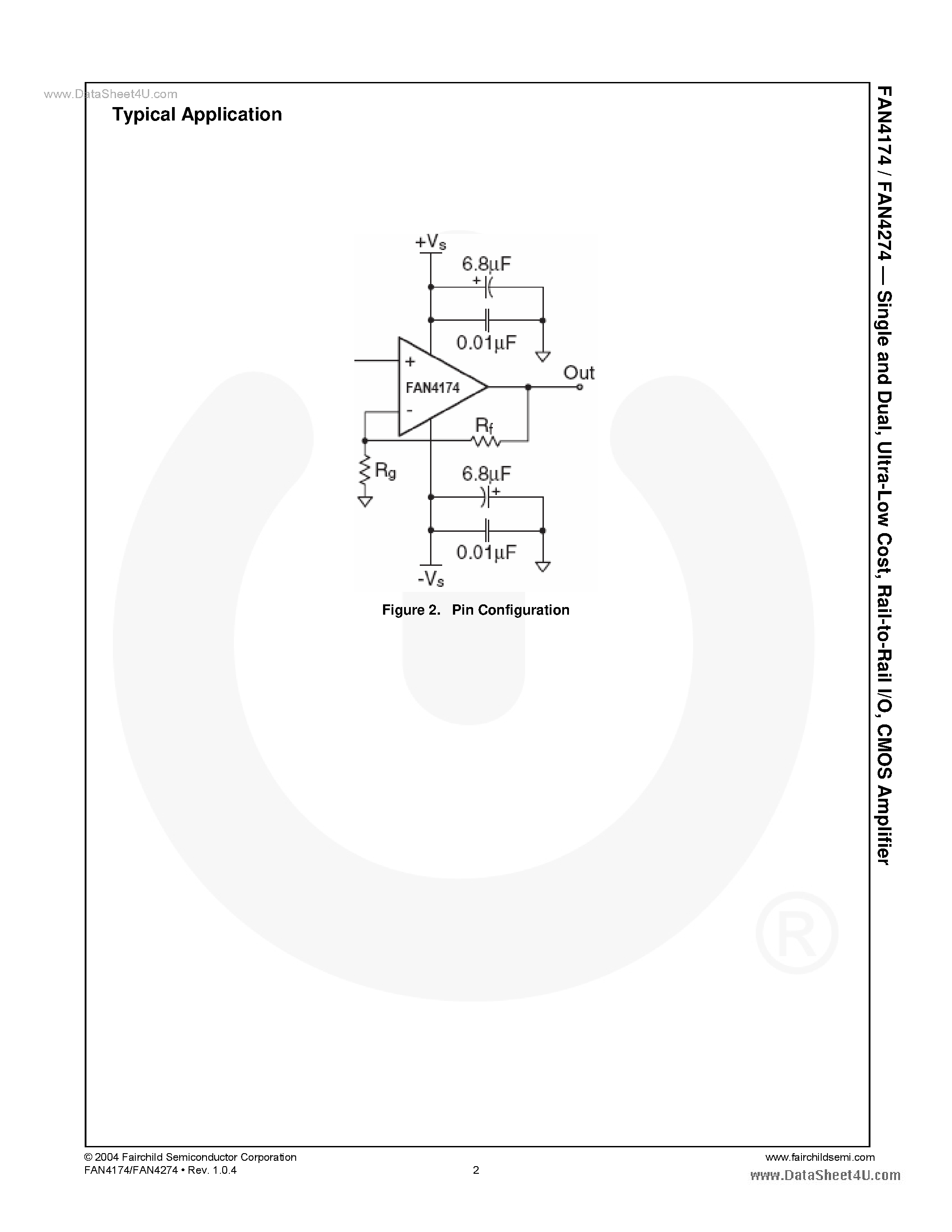Datasheet FAN4174 - (FAN4174 / FAN4274) CMOS Amplifier page 2