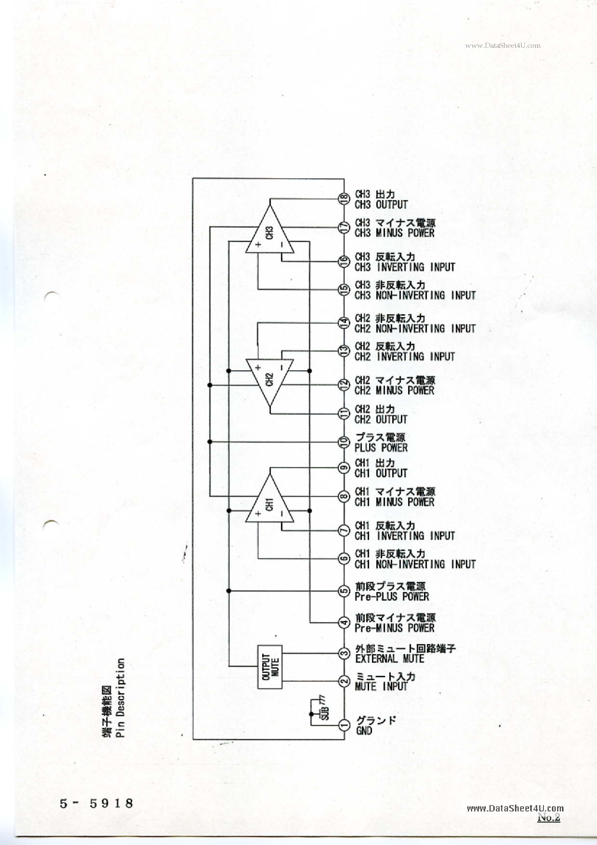 Datasheet STK392-560 - Power Amplifier page 2