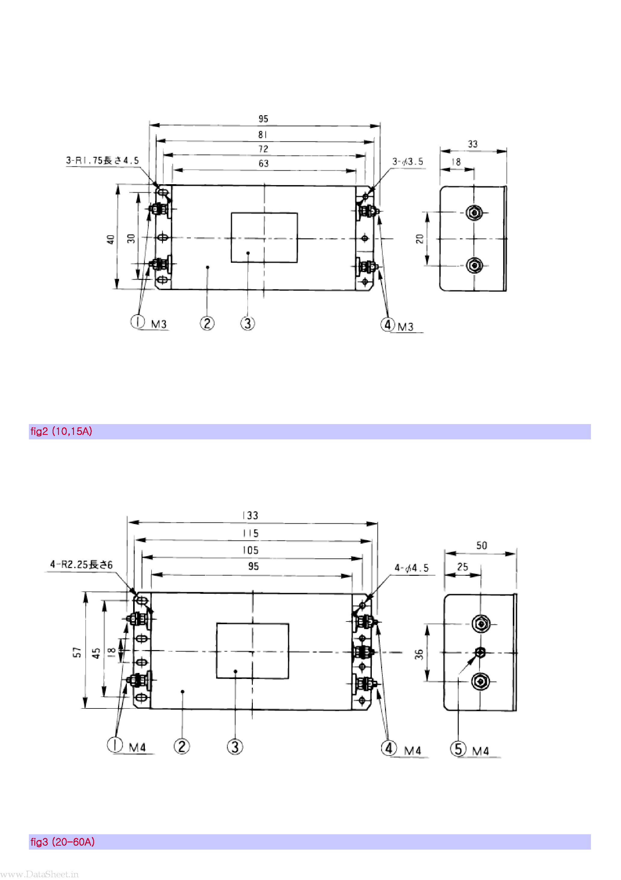 Datasheet LF2000A-NH - 5 up to 100A/High attenuation page 2