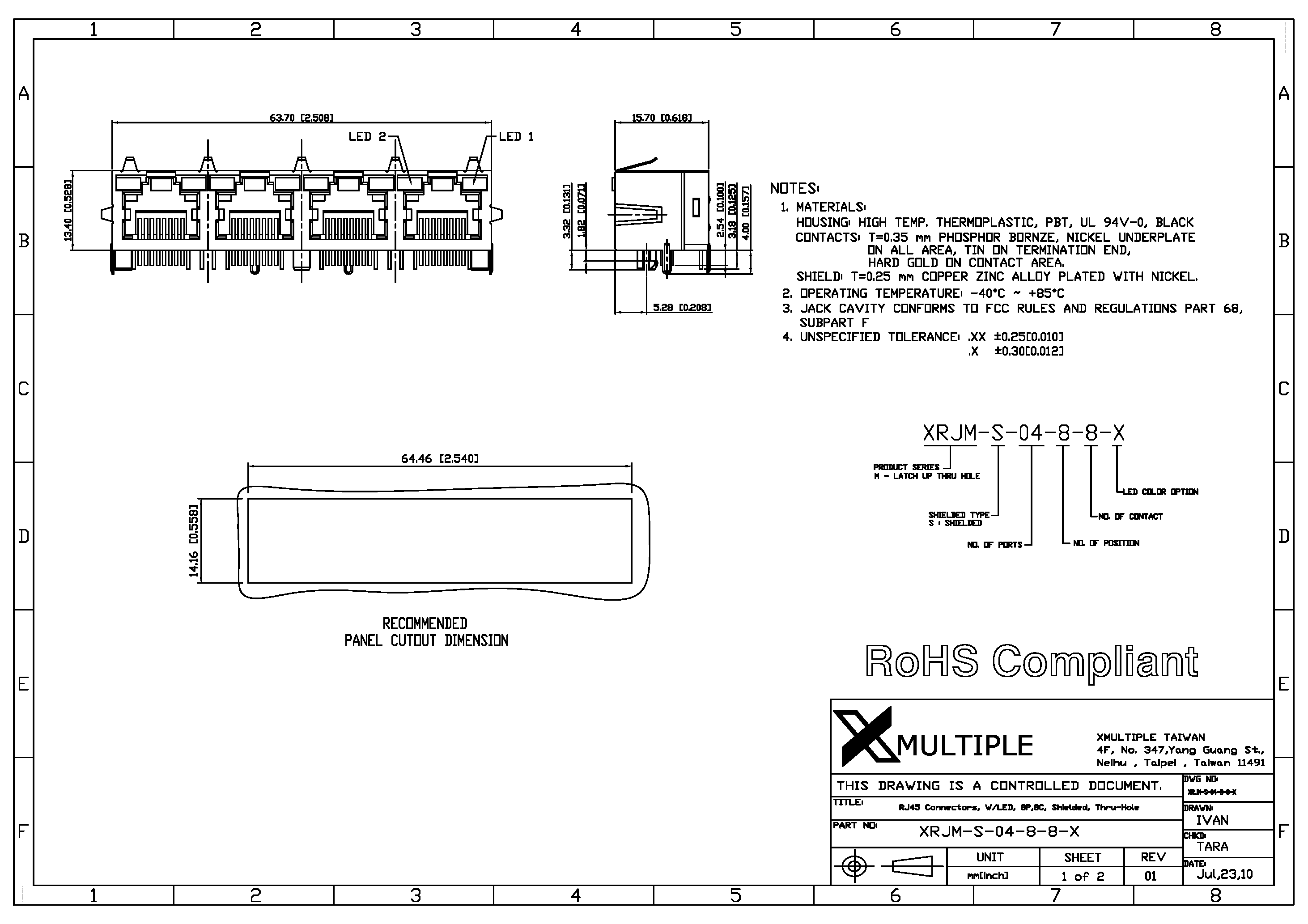 Datasheet XRJM-S-04-8-8-x - Connector page 1