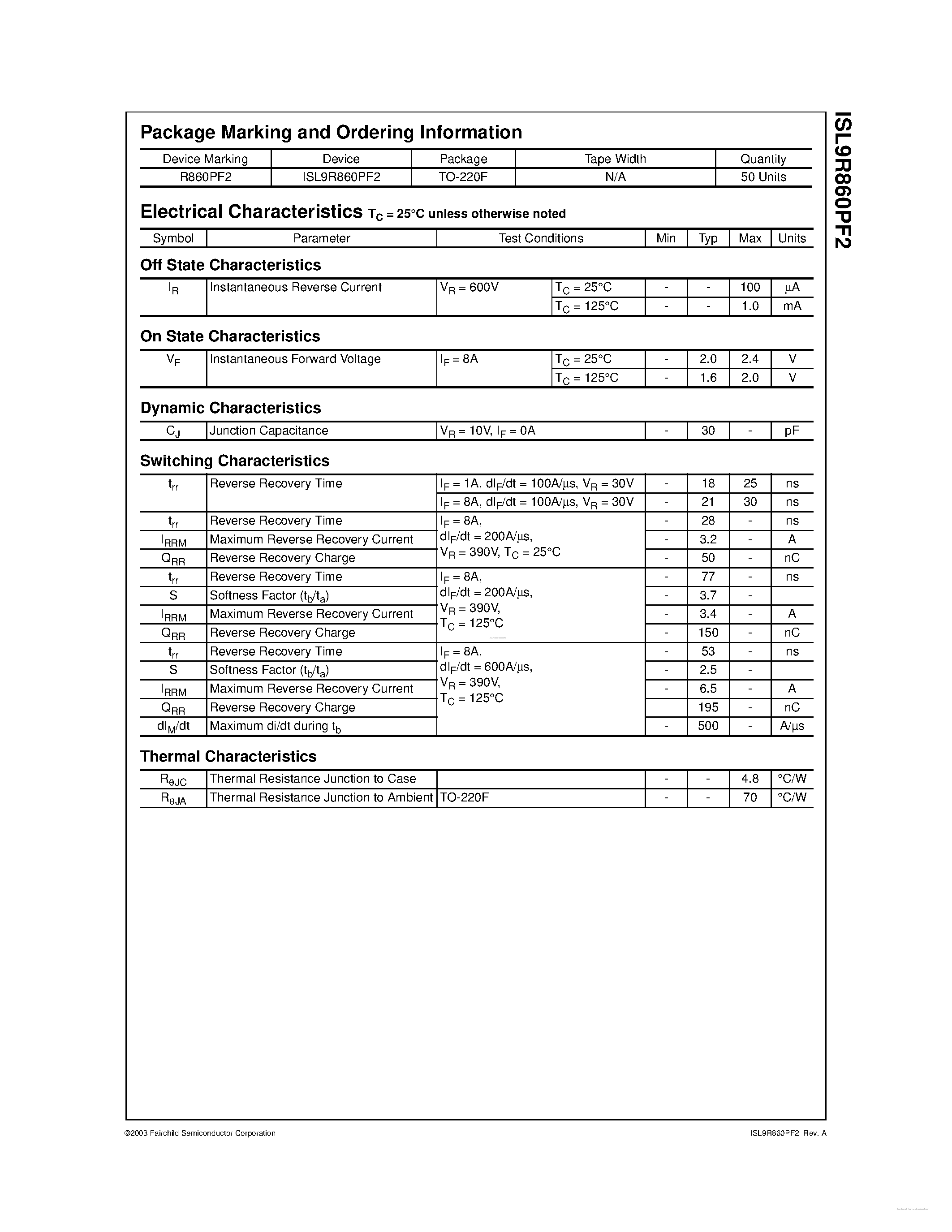 Datasheet ISL9860PF2 - page 2