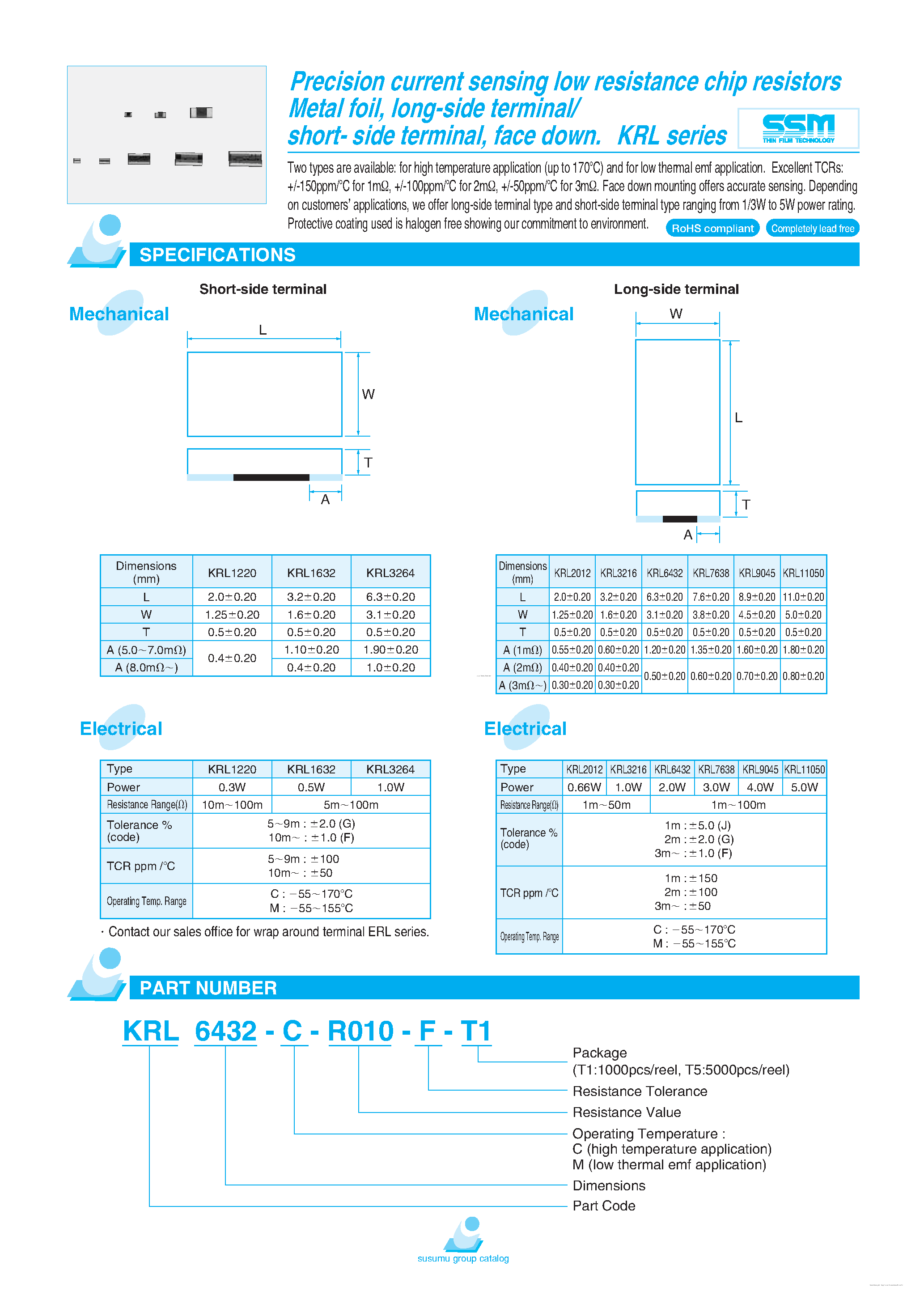 Datasheet KRL6432-C-R010-F-T1 - page 1