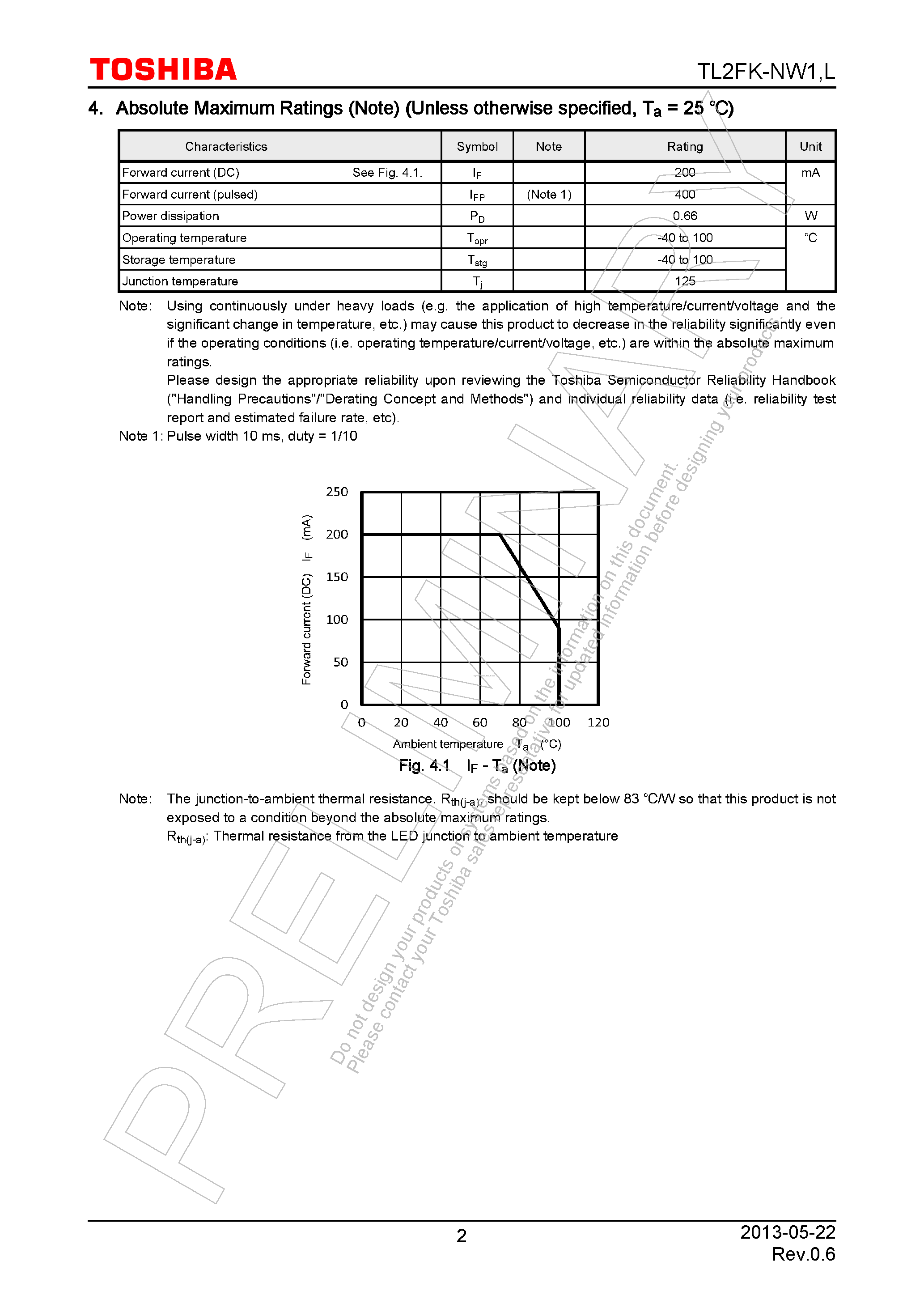 Datasheet TL2FK-NW1 - page 2