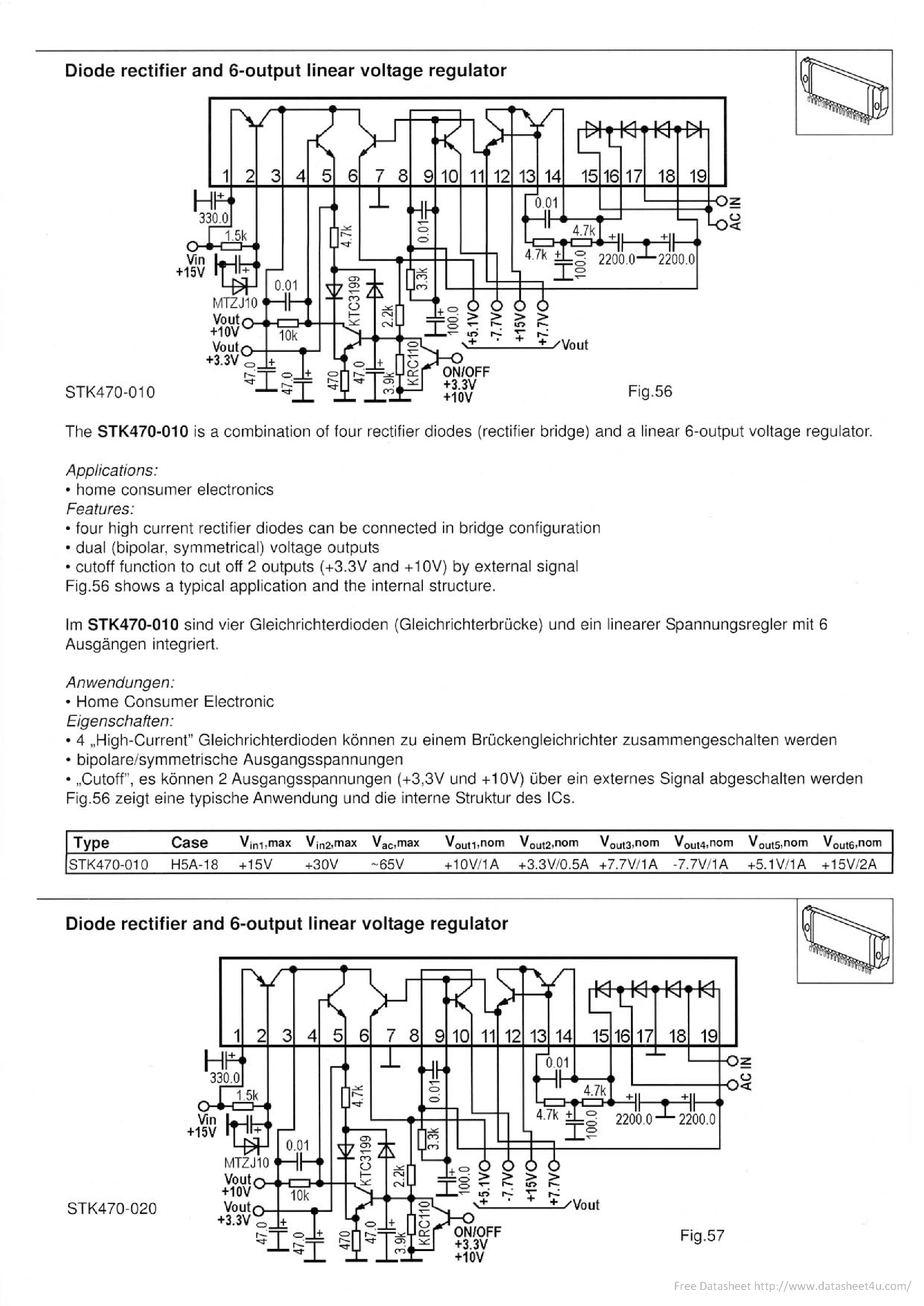 Datasheet STK470-010 - page 1