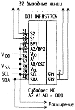 Cхема 32-разрядного расширителя I<sup>2</sup>C-шины