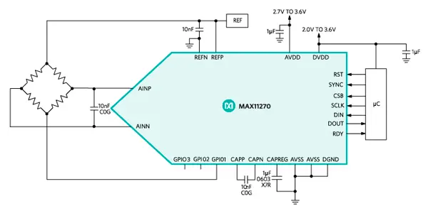 Схема включения MAX11270