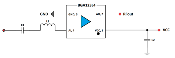 Схема включения BGA123L4