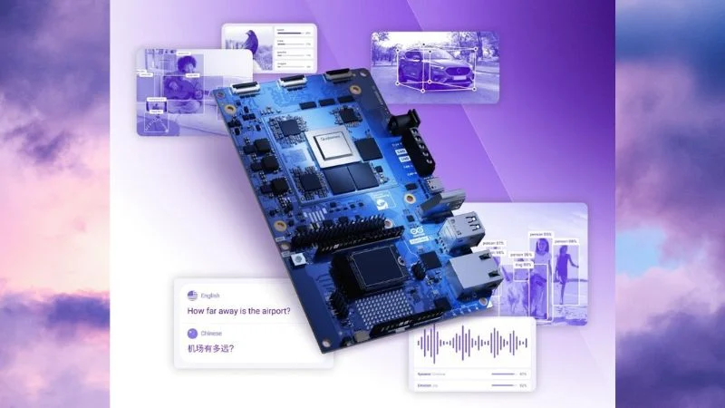 Плата Arduino Ventuno Q вид сверху