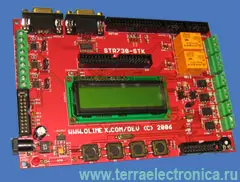 STR730-STK - отладочная плата фирмы Olimex на базе микроконтроллера STR730FR2T6 ARM7TDMI-S