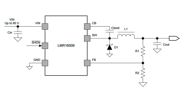 Схема включения LMR16006