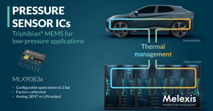 Pressure sensors for EV battery cooling