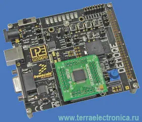 DEMOQE128 – демонстрационная плата для новейших микроконтроллеров семейства Flexis