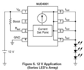 Типовая схема включения NUD4001D