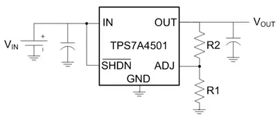 Схема включения TPS7A45